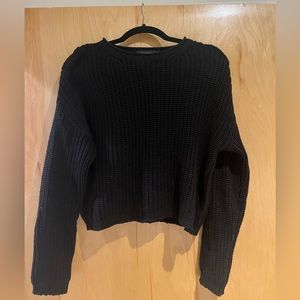 Glassons cropped black sweater